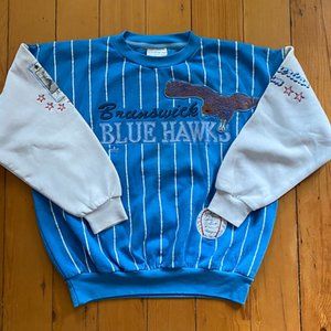 * RARE * Vintage Adidas Brunswick Blue Hawks